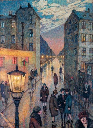 Hans Baluschek Grobstadtwinkel oil painting picture